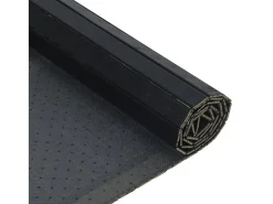 Alfombra rectangular bambú negro 60x300 cm