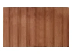 Alfombra rectangular bambú marrón 60x100 cm