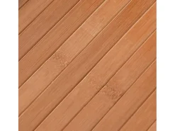 Alfombra rectangular bambú color natural 80x1000 cm