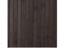 Alfombra rectangular bambú marrón oscuro 60x400 cm