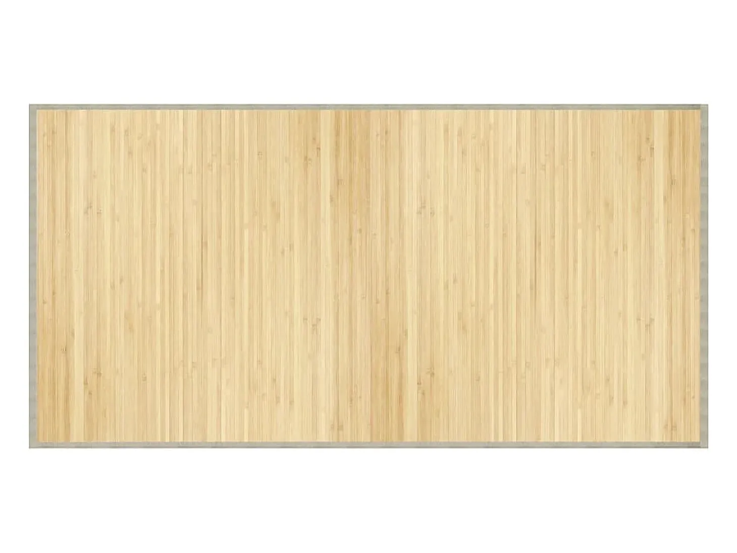 Alfombra rectangular bambú color natural claro 100x200 cm