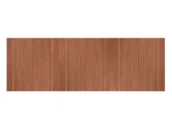 Alfombra rectangular bambú marrón 100x300 cm