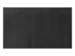 Alfombra rectangular bambú gris 60x100 cm
