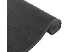 Alfombra rectangular bambú gris 80x300 cm