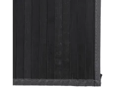 Alfombra rectangular bambú gris 80x300 cm