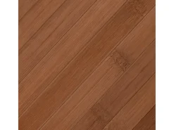 Alfombra rectangular bambú marrón 70x200 cm