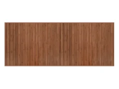 Alfombra rectangular bambú marrón 80x200 cm