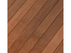 Alfombra rectangular bambú marrón 80x200 cm