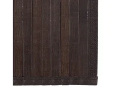 Alfombra rectangular bambú marrón oscuro 70x1000 cm