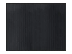Alfombra rectangular bambú negro 80x100 cm