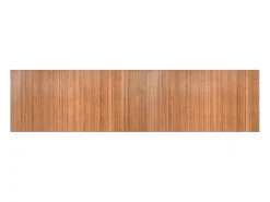 Alfombra rectangular bambú color natural 100x400 cm