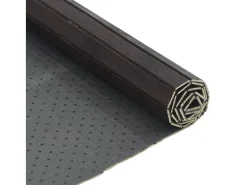 Alfombra rectangular bambú marrón oscuro 70x500 cm