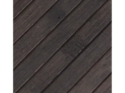 Alfombra rectangular bambú marrón oscuro 70x500 cm