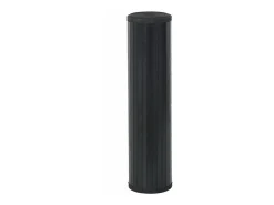 Alfombra rectangular bambú negro 70x500 cm