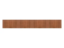 Alfombra rectangular bambú marrón 60x400 cm