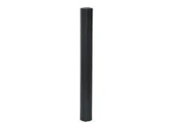 Alfombra rectangular bambú negro 70x500 cm