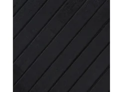 Alfombra rectangular bambú negro 70x500 cm