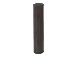 Alfombra rectangular bambú marrón oscuro 100x300 cm