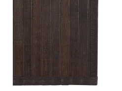 Alfombra rectangular bambú marrón oscuro 100x400 cm