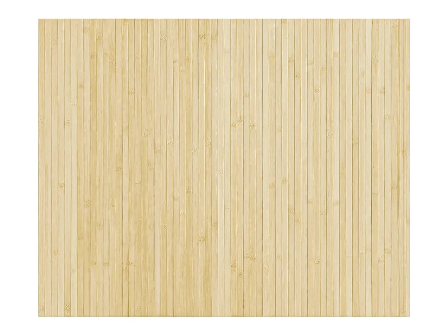 Alfombra rectangular bambú color natural claro 80x100 cm