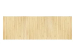 Alfombra rectangular bambú color natural claro 100x300 cm