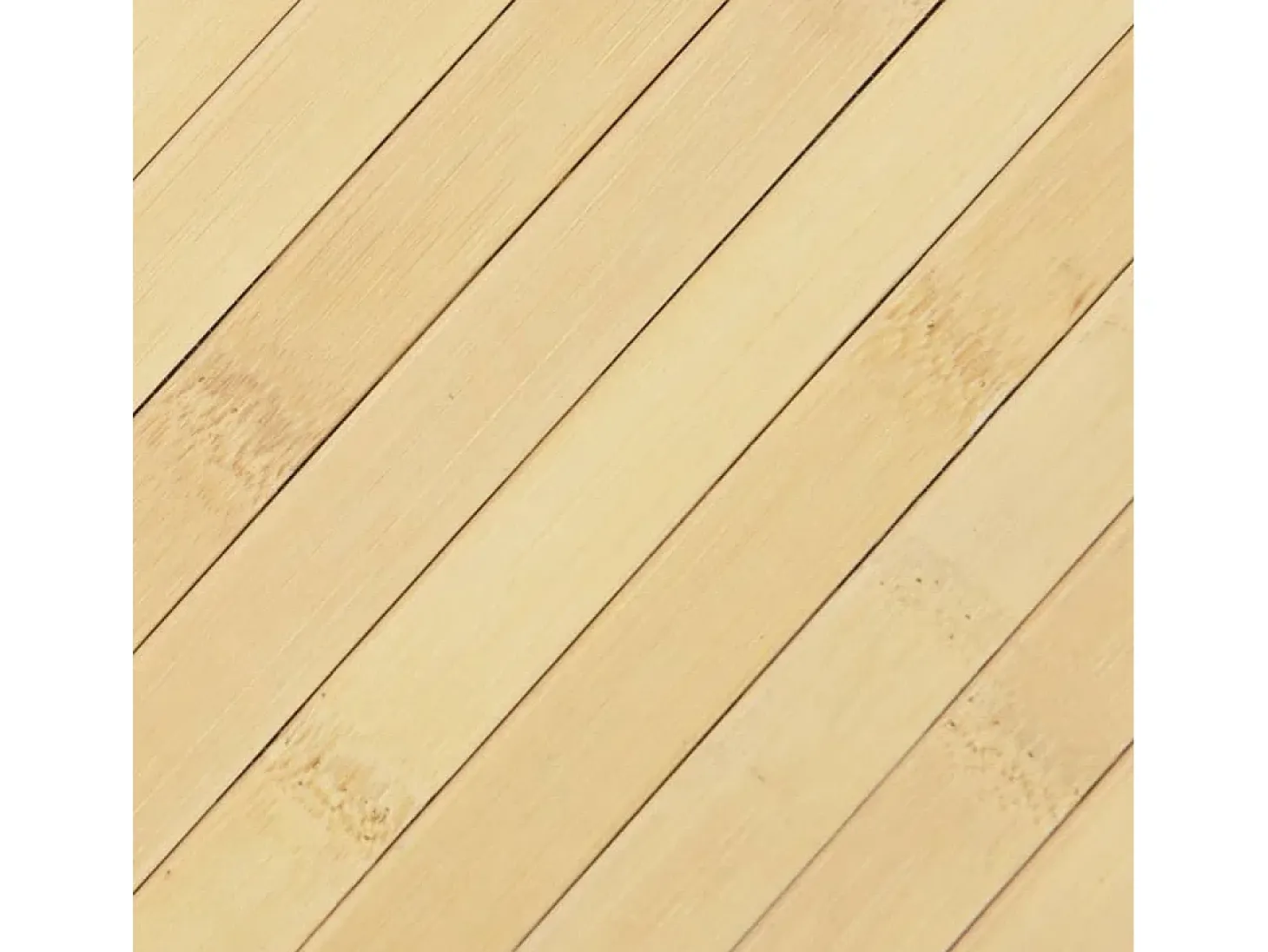 Alfombra rectangular bambú color natural claro 100x300 cm