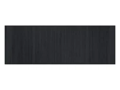 Alfombra rectangular bambú negro 70x200 cm