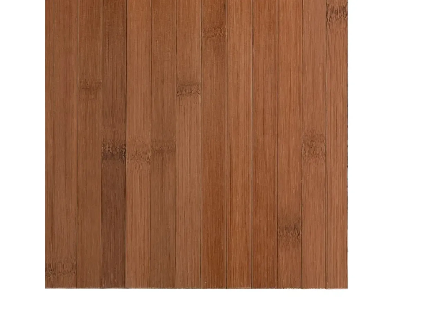 Alfombra rectangular bambú marrón 60x200 cm