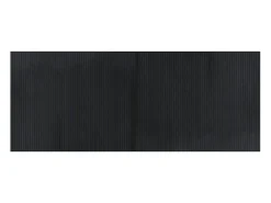 Alfombra rectangular bambú negro 80x200 cm