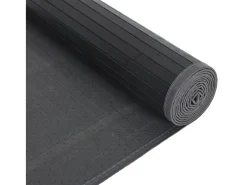 Alfombra rectangular bambú gris 80x500 cm