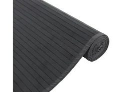 Alfombra rectangular bambú gris 80x500 cm