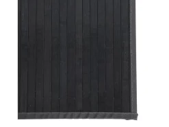 Alfombra rectangular bambú gris 60x500 cm