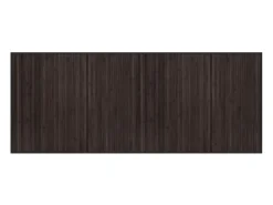 Alfombra rectangular bambú marrón oscuro 80x200 cm