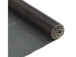 Alfombra rectangular bambú marrón oscuro 100x200 cm