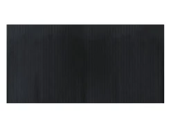Alfombra rectangular bambú negro 100x200 cm