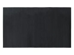 Alfombra rectangular bambú negro 60x100 cm