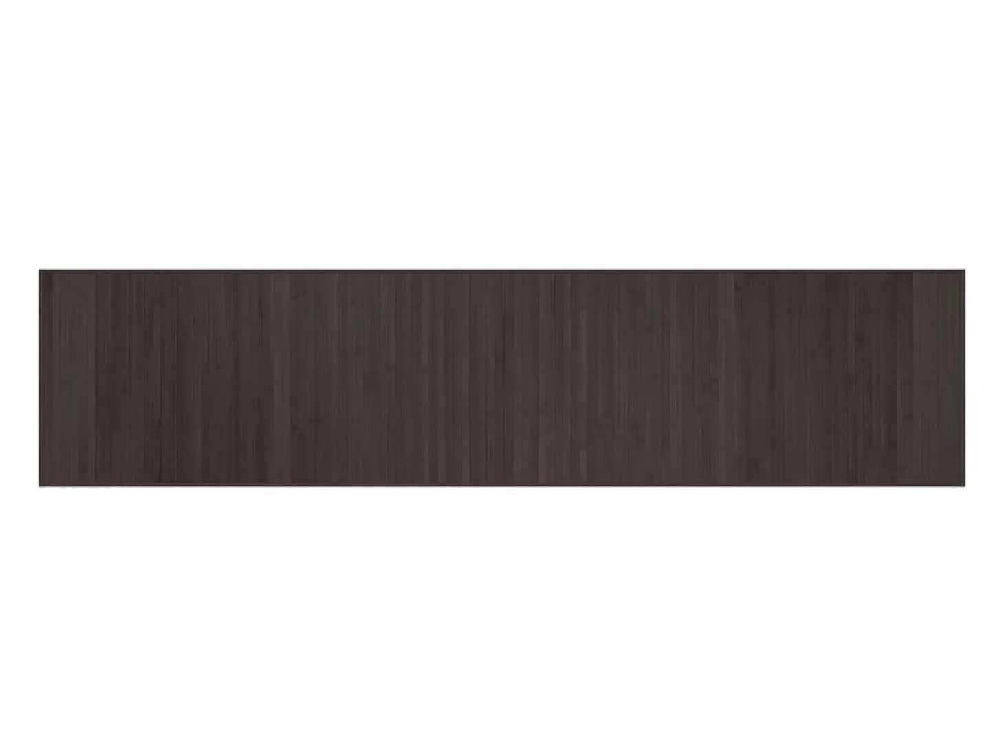 Alfombra rectangular bambú marrón oscuro 70x300 cm