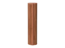 Alfombra rectangular bambú marrón 80x400 cm