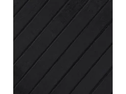 Alfombra rectangular bambú negro 70x300 cm
