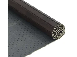 Alfombra rectangular bambú marrón oscuro 60x200 cm