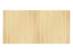 Alfombra rectangular bambú color natural claro 100x200 cm