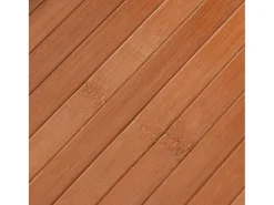 Alfombra rectangular bambú marrón 80x300 cm