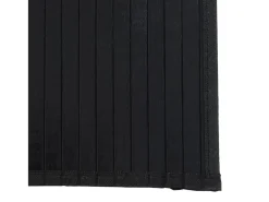 Alfombra rectangular bambú negro 70x400 cm