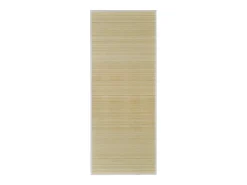 Alfombra rectangular de bambú natural 120 x 180 cm
