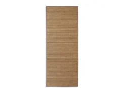Alfombra rectangular de bambú marrón 80 x 200 cm ES84765