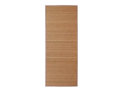 Alfombra rectangular de bambú marrón 120 x 180 cm