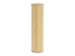Alfombra rectangular de bambú natural claro 80x200 cm