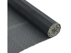 Alfombra rectangular gris 70x300 cm bambú