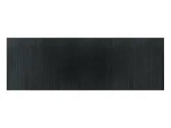 Alfombra rectangular gris 100x300 cm bambú