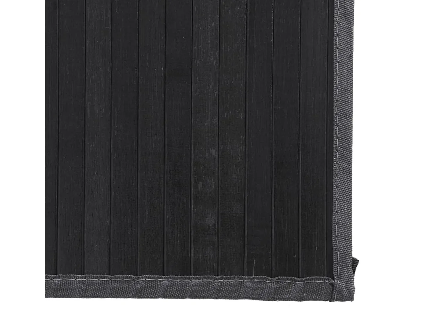 Alfombra rectangular gris 80x100 cm bambú